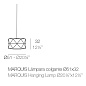 Marquis hanging lamp ø50x26 светильник, Vondom — фото 1