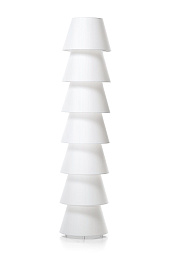 8718282339122 Moooi Set торшер с каскадной композицией из белых конических абажуров