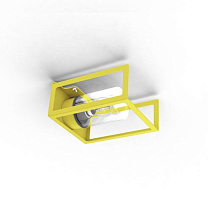 Hugy N° 1; Clear glass E27 42W; Sulfur yellow