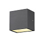 1002032 SLV SITRA CUBE WL anthracite 3000K настенный кубический светильник — фото 5