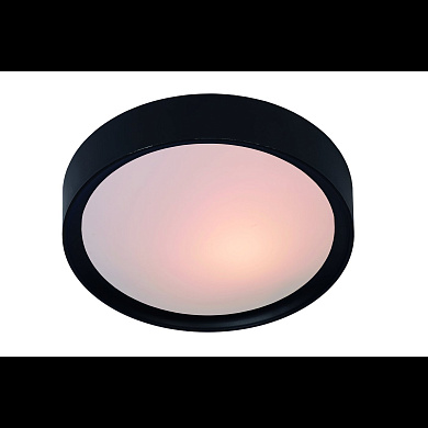 потолочный светильник цилиндрической формы с чёрным корпусом