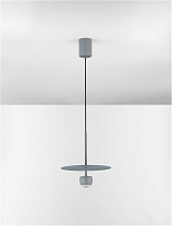 Bluish Gray Aluminium & Steel LED 8Watt 220-240Volt 590 Lm IP20 3000K D:30 H:217 cm