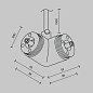 CA014LC-P-B Maytoni Accessories for system Shelf Комплектующие для систем освещения с токоведущими элементами Черный — фото 4