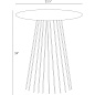 4411 Jaime End Table Arteriors боковой стол — фото 3