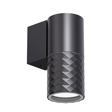 Уличный настенный светильник Favourite Bonum 4659-1W — черный уличный настенный светильник-цилиндр со светом вниз