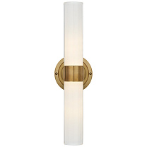 Jones Medium Double Sconce натуральная латунь с белым стеклом