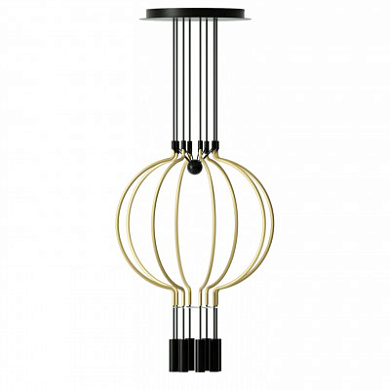 SPLIAIP8OONELED Axolight Liaison S8 SP LED маленькая дизайнерская люстра золотой; чёрный