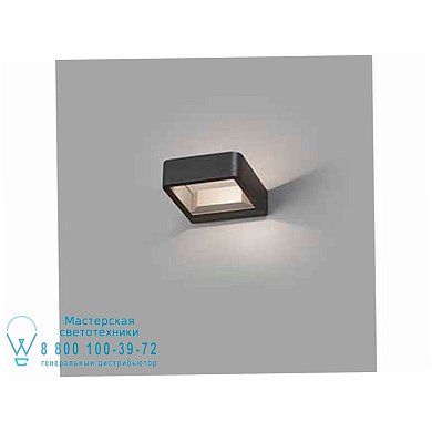 настенный светильник темно-серый квадратный
