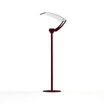 Equix N° 2; Toughened borosilicate glass Built-in LED 4000°K neutral white Plug 42W; Wine red