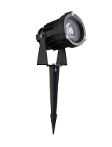 Sandy Black Aluminium LED 13Watt 220-240Volt 1160Lm IP65 2700K D:8 H:14(+19 το spike) cm