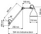 Светильник для ванной Lampe Gras N°122 Bathroom DCW éditions, чёрный n°122 BATH CLI BL-BL — фото 1