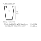 HIGH SQUARE CONE POT 50x50x65 горшок, Vondom — фото 2