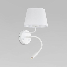 a068654 TK Lighting Maja настенное бра с текстильным абажуром и гибкой лампой для чтения