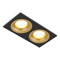 Потолочные светодиодные светильники Led technology CITY X 22.30 W 2FW NO DIM золотой + черный
