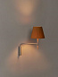 BC3WA06 Santa & Cole BC BC3; SATIN NICKEL WITH MOVEABLE ARM AND BEECH WOOD HANDLE MU Накладное бра — фото 2