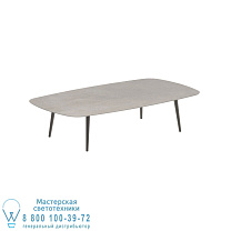 ВЫСОКИЙ СТОЛ STYLETTO LOUNGE 220x120CM, АЛЮМИНИЕВЫЕ НОЖКИ, БРОНЗОВАЯ КЕРАМИЧЕСКАЯ СТОЛЕШНИЦА CEMENTO LUMINOSO Royal Botania