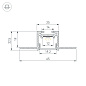 Профиль для светодиодной ленты Arlight SL-LINIA20-FANTOM — фото 1
