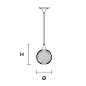 Подвесной светильник Tee indoor S1 Masiero — фото 2