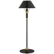 Turlington Medium Table Lamp бронза и полированная старая латунь с бронзовым абажуром