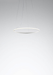 F45A01 White - 3000K Fabbian Olympic подвесной светильник белого цвета с тонким кольцом