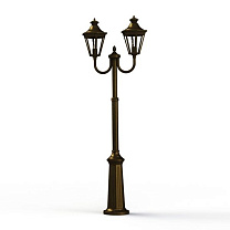 Victoria N° 13; Clear polycarbonate E27 105W; Gold patina