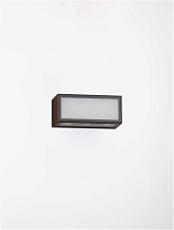 Corten Brown Die-Casting Aluminium & Clear Glass LED 11Watt 220-240Volt 875Lm 3000K IP65 L:15.3 W:7.3 H:6.5cm