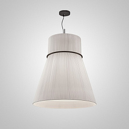 peo01 Imperiumloft Peo подвесной светильник с абажуром из белой ткани