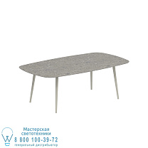 STYLETTO СТАНДАРТНЫЙ ОБЕДЕННЫЙ СТОЛ 220x120CM АЛЮМИНИЕВЫЕ НОГИ ГРИБНАЯ КЕРАМИЧЕСКАЯ СТОЛЕШНИЦА CEPPO DOLOMITICA Royal Botania