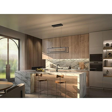 подвесной линейный светильник черного цвета