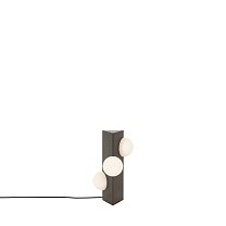 Sfera Small, шары из белого стекла, рама дымчато-серого цвета