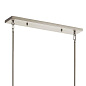Lente 7 Light Linear Chandelier Brushed Nickel люстра 44252NI Kichler — фото 3