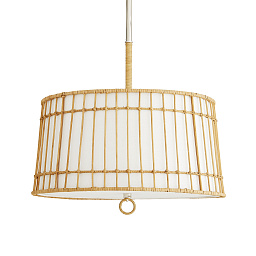 DW49001 Arteriors Sea подвесной светильник с абажуром из ротанга в форме барабана