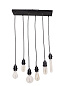 Black Vintage Set Of 6 Hanging Light подвесной светильник FOS Lighting Filament-MultiLamp-HL6