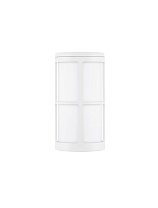 Sandy White Aluminium & Acrylic LED E27 1x12 Watt 220-240 Volt IP54 Bulb Excluded D: 12 W: 15 H: 23 cm