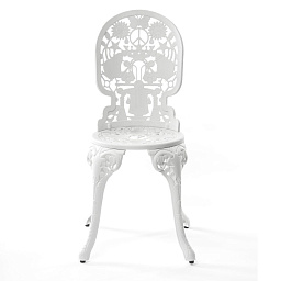 SE18686 Seletti Industry алюминиевый стул с резным орнаментом и фигурной спинкой