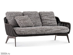 Belt cord outdoor 2-местный садовый диван из веревки Minotti