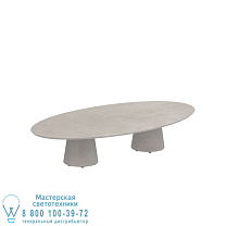 СТОЛ CONIX ELLIPSE 250X130 CM ВЫСОКИЕ НОЖКИ ДЛЯ ЗАЛОВ БЕТОН ЦЕМЕНТ СЕРЫЙ - СТОЛШНЯ БЕТОН Royal Botania