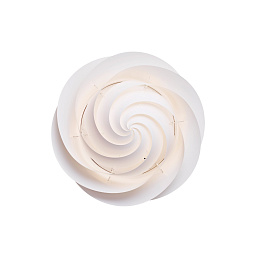 1320M LE KLINT Swirl настенный светильник с декоративным плафоном в виде спирали белого цвета