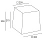 PAN-181-14 Leds C4 Shade Square 300x300x250mm — фото 1
