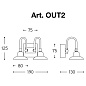 OUT2.O ISOTTA Aldo Bernardi настенный накладной светильник