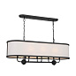 Heddle 8 Light Linear Chandelier Textured Black люстра 52467BKT Kichler — фото 7