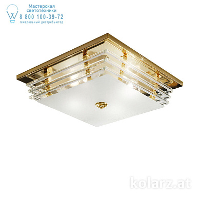 Kolarz ONTARIO 0342.14.3 потолочный светильник золото 24 карата длина 39cm ширина 39cm высота 10cm 4 лампы e27