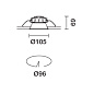 QF53 Easy iGuzzini Ø 96 mm - warm white - DALI - White/Aluminium — фото 1