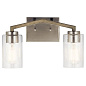Deryn 14.5" 2 Light Vanity Light Distressed Antique Grey настенный светильник 45033DAG Kichler — фото 1