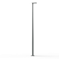 Hector N° 3; Toughened clear glass Built-in LED 3000°K warm white SYM 26W; Silk grey