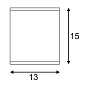 229554 SLV BIG THEO CEILING OUT светильник потолочный IP44 ES111 75W, серебристый