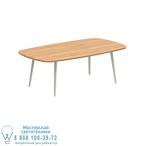 STYLETTO СТАНДАРТНЫЙ ОБЕДЕННЫЙ СТОЛ 220x120CM АЛЮМИНИЕВЫЕ НОЖКИ ГРИБ СТОЛЕШНИЦА ТИК Royal Botania