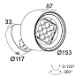 26011 9220 A Delta Light  Настенный светильник / Торшер Frax M Honeycomb — фото 1