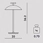 09720MA Kartell Mini Geen A plug настольный светильник дизайнерский красный кирпичный — фото 3