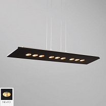 CONFORT SOSPENSIONE 40,5W 97x20 3000K NERO- FOGLIA ORO